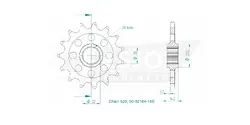 Produktzeichnung Ritzel 50-32184-15S