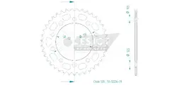 Produktzeichnung Kettenrad 50-32206-39