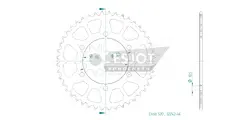 Produktzeichnung Kettenrad 50-32242-44