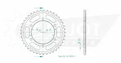 Produktzeichnung Kettenrad 50-35013-41
