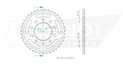 Produktzeichnung Kettenrad 50-35036-39