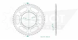 Produktzeichnung Kettenrad 50-35040-48