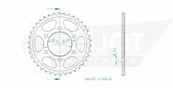 Produktzeichnung Kettenrad 50-35043-38