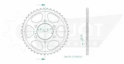Produktzeichnung Kettenrad 50-35043-43