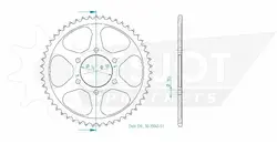 Produktzeichnung Kettenrad 50-35043-51