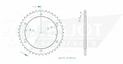 Produktzeichnung Kettenrad 50-35046-42