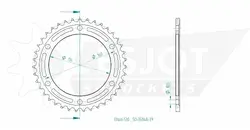 Produktzeichnung Kettenrad 50-35048-39