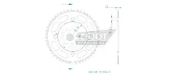 Produktzeichnung Kettenrad 51-13012-49