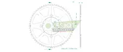Produktzeichnung Kettenrad 51-13044-62