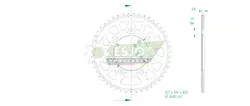 Produktzeichnung Kettenrad 51-16001-47