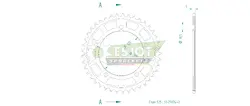 Produktzeichnung Kettenrad 51-29024-41