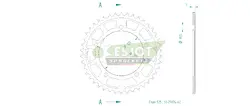 Produktzeichnung Kettenrad 51-29024-42