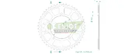 Produktzeichnung Kettenrad 51-29024-48