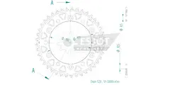 Produktzeichnung Kettenrad 51-32001-41