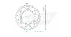 Produktzeichnung Kettenrad 51-32001-49