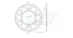 Produktzeichnung Kettenrad 51-32001-53
