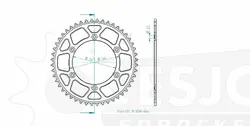 Produktzeichnung Kettenrad 51-32041-48