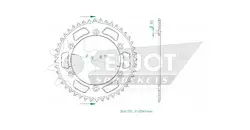 Produktzeichnung Kettenrad 51-32043-44