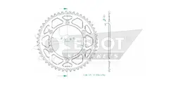 Produktzeichnung Kettenrad 51-32043-49