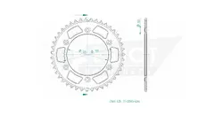 Produktzeichnung Kettenrad 51-32065-43