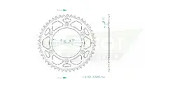 Produktzeichnung Kettenrad 51-32065-46BP