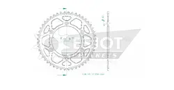 Produktzeichnung Kettenrad 51-32065-48SBL