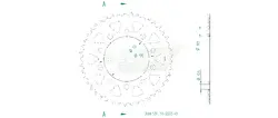 Produktzeichnung Kettenrad 51-32206-45