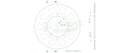 Produktzeichnung Kettenrad 51-32206-50