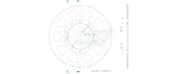 Produktzeichnung Kettenrad 51-32206-54