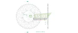 Produktzeichnung Kettenrad 51-32231-45