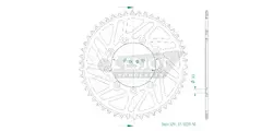 Produktzeichnung Kettenrad 51-32231-50