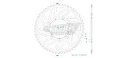 Produktzeichnung Kettenrad 51-32231-52